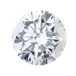 (179423) A loose brilliant-cut diamond, weighing 0.50ct. Accompanied by report number 5156856476, da