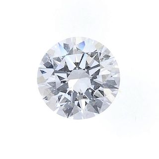 (179423) A loose brilliant-cut diamond, weighing 0.50ct. Accompanied by report number 2151621404, da