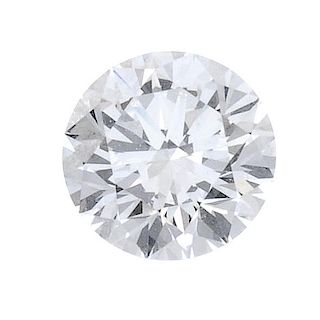 (179423) A loose brilliant-cut diamond weighing 0.64ct. Accompanied by report number 6142460862, dat