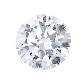 (179423) A loose brilliant-cut diamond, weighing 0.40ct. Accompanied by report number 6142460703, da