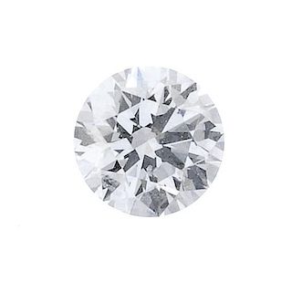 (179423) A loose brilliant-cut diamond, weighing 0.26ct. Accompanied by report number 5146238381, da