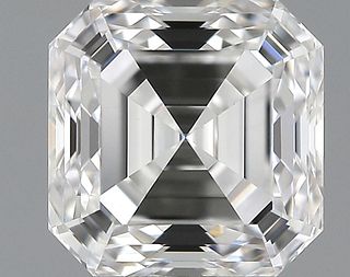 1.04 ct., F/VVS1, Asscher cut diamond, unmounted, PK2122-373