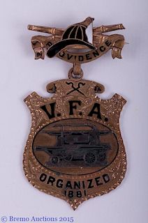 Vintage R.I. Fire Department Suspension Badge