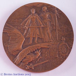 "Heroes of Verdun" 1916 Bronze Medallion