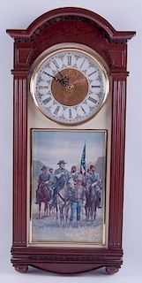 Danbury Mint Mort Kunstler Confederate Wall Clock