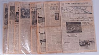 "The Richmond News Leader" Vintage Newspapers