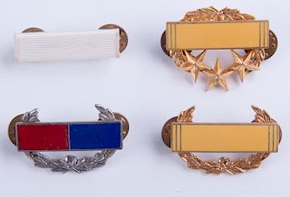 Military Bar Pin Set of Four (4)