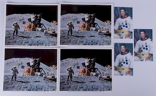 Astronaut Jim Irwin Autographed Photos, Four (4)