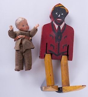 Early 20th C Toy Figures, Two (2)