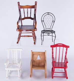 Doll's Chairs, Five (5)