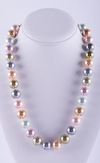 Kenneth Jay Lane Simulated Pearl Necklace