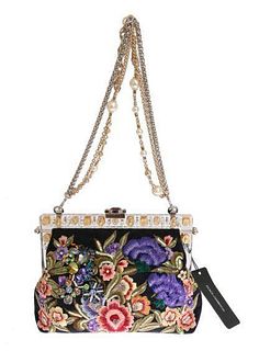 Multicolor VANDA Floral Embroidered Bag