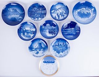 Bing & Grondahl Copenhagen Porcelain Plates, 1990s