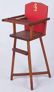 1930s Child's Doll High Chair