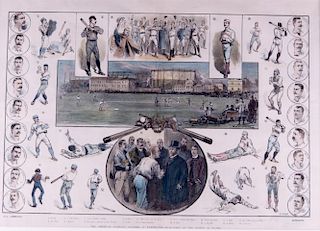 1880s American Baseball Players at Kensington