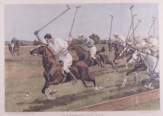 "POLO AT CEDARHURST" From Harper's Weekly