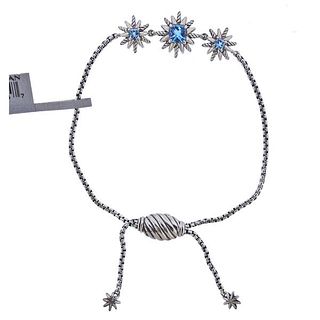 David Yurman Starburst Silver Topaz Bracelet
