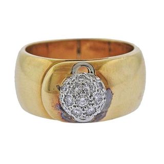 Tiffany &amp; Co 18k Gold Diamond Band Ring
