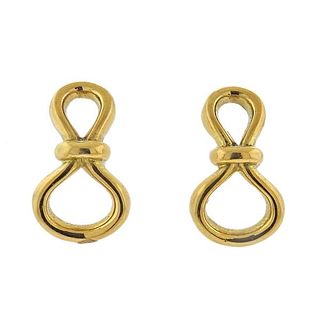 Tiffany &amp; Co Picasso 18K Gold Bow Knot Earrings