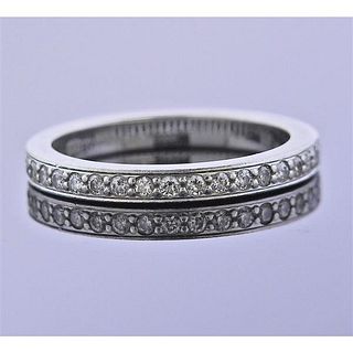 Tiffany &amp; Co Platinum Diamond Band Ring