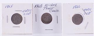 Three Cent Nickel Piece, Three (3)