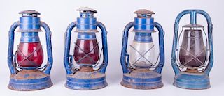 Dietz Railroad Lanterns Collection of Four (4)