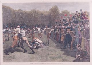 "A GAME OF FOOTBALL" From Harper's Weekly