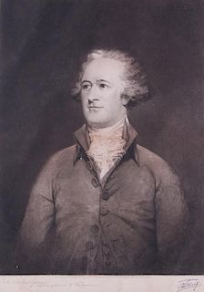 Alexander Hamilton Engraving after John Trumbull