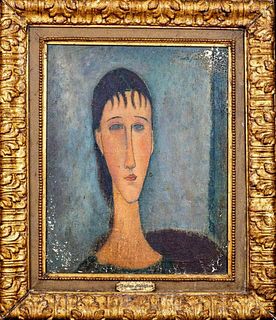 Portrait Of A Woman Amedeo Modigliani (1884-1920) Oil