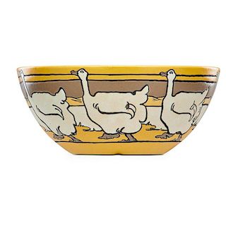 SATURDAY EVENING GIRLS Large bowl w/ geese