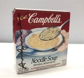Andy Warhol - Hand Signed Chicken Noodle Soup