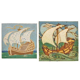 GRUEBY Two ship tiles