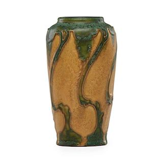 F.H. RHEAD; AREQUIPA Fine vase w/ pine trees