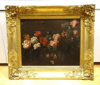 Flowers Roses Still Life Oil Painting