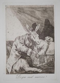 Francisco Goya - Deque mal morira