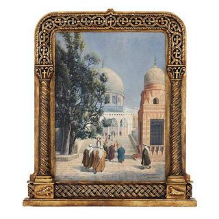 PAINTING OF THE DOME OF THE ROCK IN JERUSALEM BY