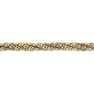 CHIMENTO - an 18ct gold diamond 'Stretch' bracelet. The mesh-link bracelet, to the brilliant-cut dia