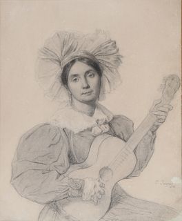 Attri. Jean August Dominique Ingres (1780 - 1862)