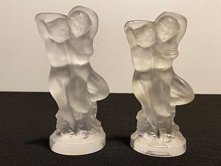 Pr LALIQUE Figural Nude Statues 