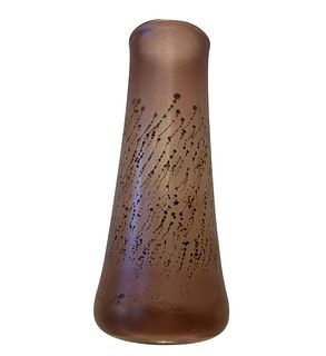Signed RO Danish Art Glass Vase