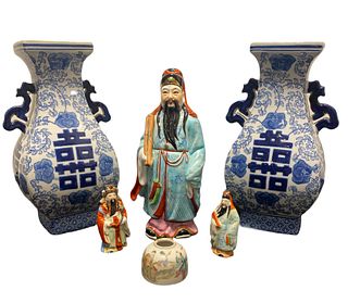 Collection of Chinese Vases and Statues