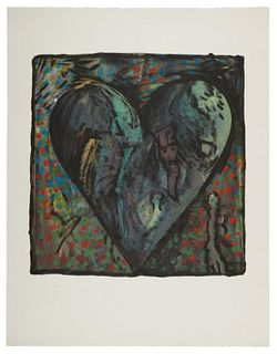 Jim Dine - The Hand-Colored Viennese Hearts VI