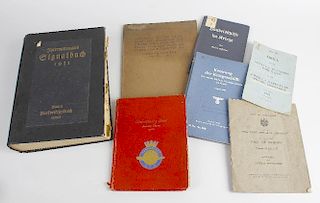 A 1931 Kriegmarine Internationales Signalbuch (International Signal) Book.A similar 1939, Kennung De