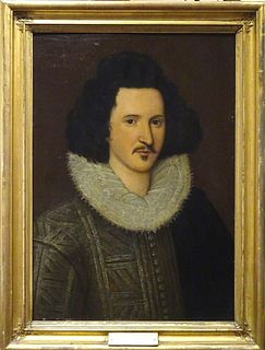 Large 16th Century English Portrait Edward Talbot The