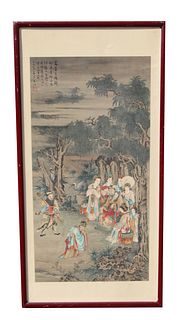 Chinese Scroll Painting On Rice Paper