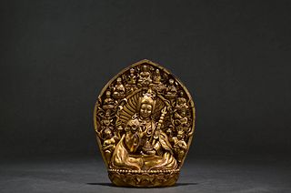 A Gilt Bronze Bodhisattva Statue