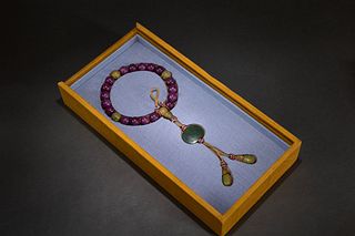 18 Beads Hardstone Hand String