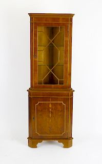 A mixed collection of furniture. Comprising a reproduction mahogany finished D-end twin pedestal din