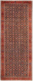 18TH CENTURY LARGE ANTIQUE NORTH WEST PERSIAN RUG. 20 ft 2 in x 8 ft 9 in (6.15 m x 2.67 m)