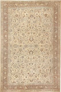 ANTIQUE OVERSIZED PERSIAN KHORASSAN RUG. 23 ft 8 in x 15 ft 4 in (7.21 m x 4.67 m).